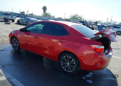 2016 Toyota Corolla S Plus from USA, damaged, VIN 5YFBURHE4GP529405